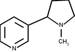 Nikotin-Strukturformel