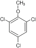 Abbildung 1: Strukturformel 2,4,6-Trichloranisol